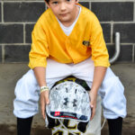 Colt 45s batboy sitting on a ball bucket in the home dugout, June 04th, 2022