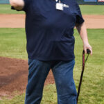 Shasta County Veteran throwing out the ceremonial first pitch, June 04th, 2022