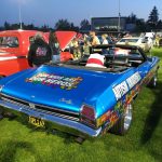 Rear of the "Autism Awareness" Chevelle.